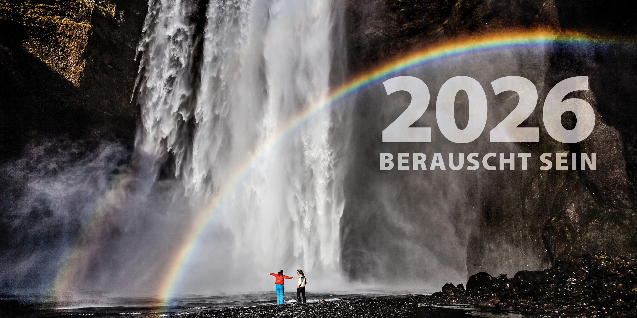 Eine bunte Brücke in New York